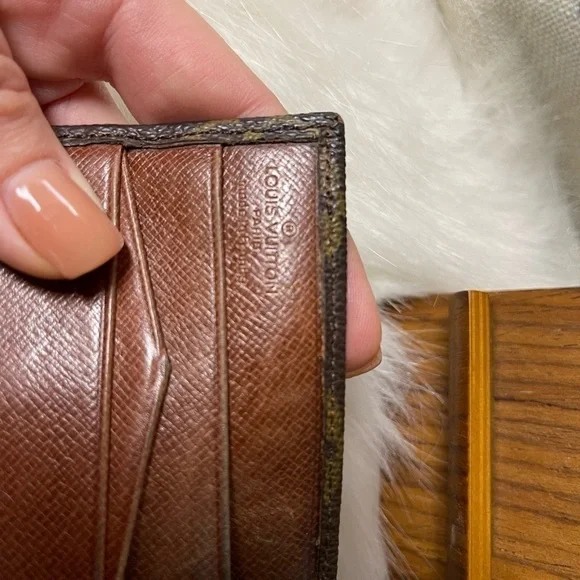Authentic VINTAGE LOUIS VUITTON MONOGRAM PORTEFEIULLE ELISE TRIFOLD WALLET​